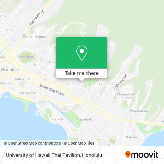University of Hawaii Thai Pavilion map