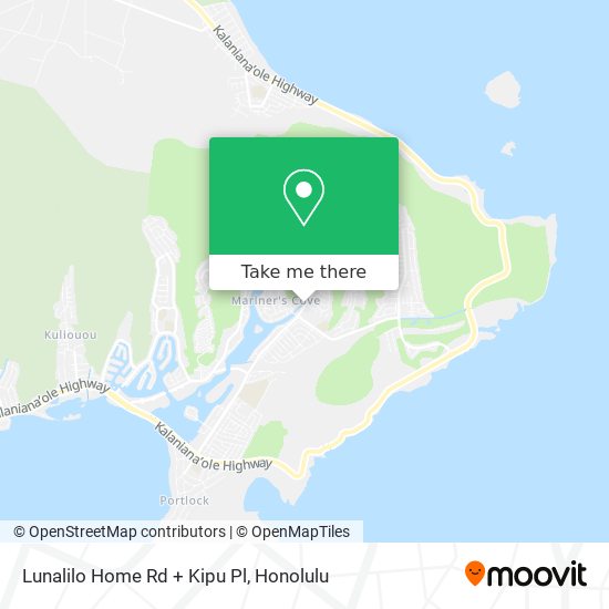Lunalilo Home Rd + Kipu Pl map