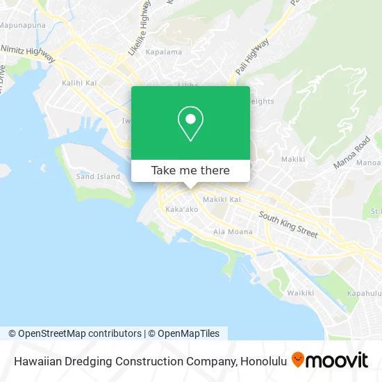 Mapa de Hawaiian Dredging Construction Company