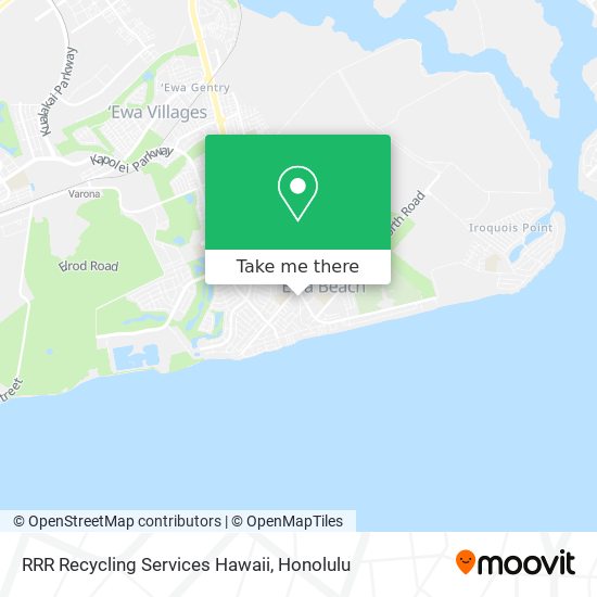 Mapa de RRR Recycling Services Hawaii