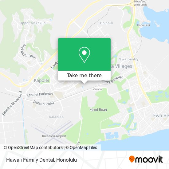 Mapa de Hawaii Family Dental
