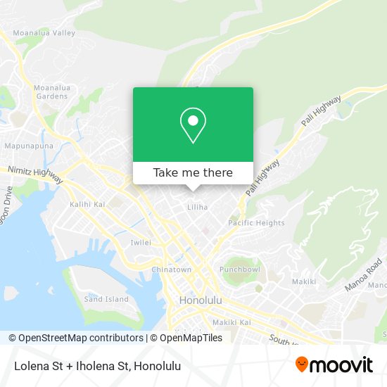 Lolena St + Iholena St map