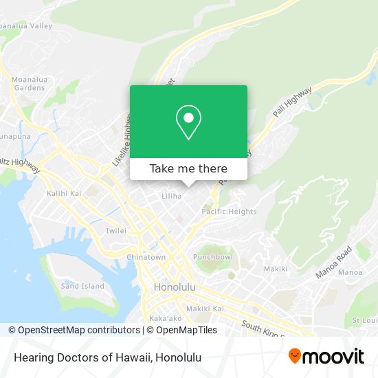 Hearing Doctors of Hawaii map