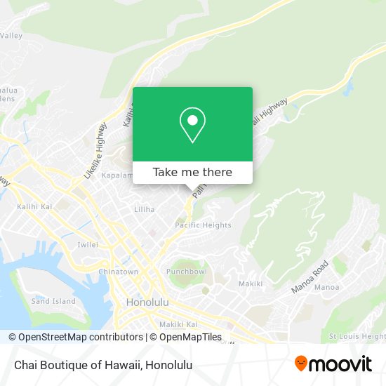 Chai Boutique of Hawaii map