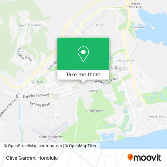 Mapa de Olive Garden