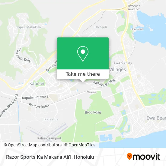 Razor Sports Ka Makana Ali'I map