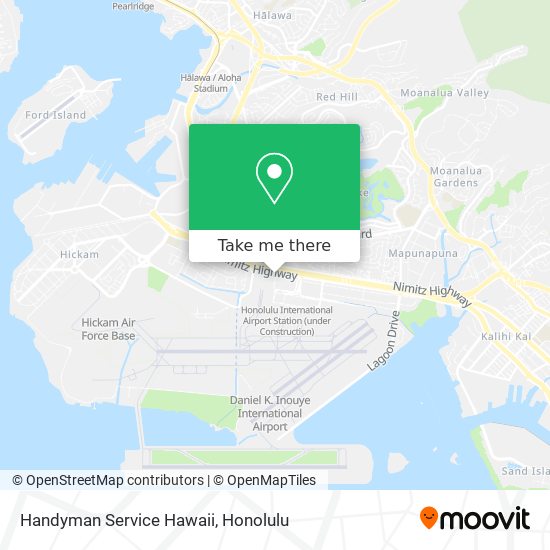 Handyman Service Hawaii map