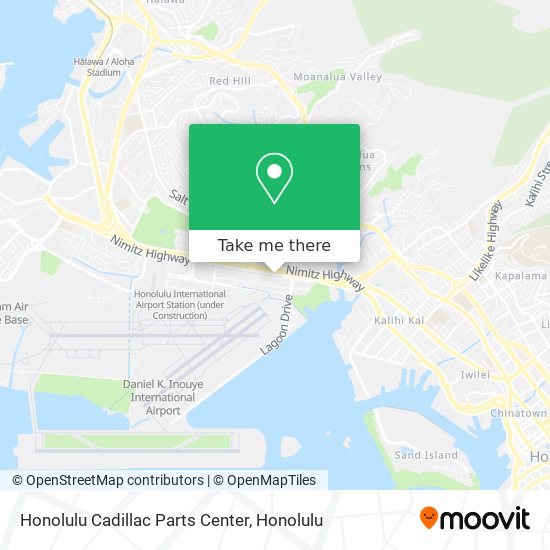 Honolulu Cadillac Parts Center map