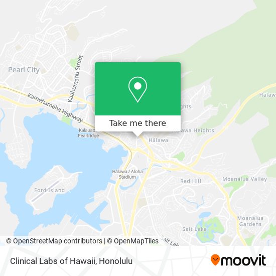 Mapa de Clinical Labs of Hawaii