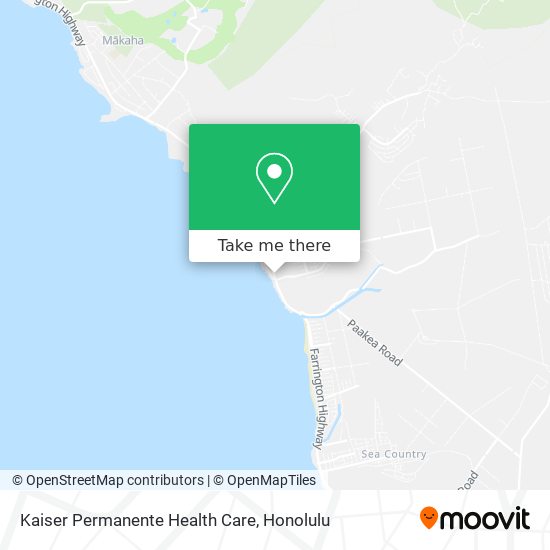 Kaiser Permanente Health Care map