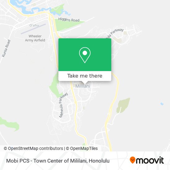 Mobi PCS - Town Center of Mililani map