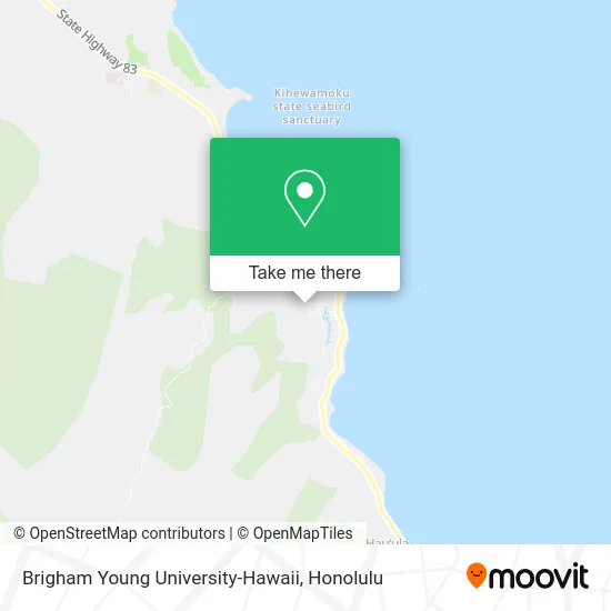 Brigham Young University-Hawaii map