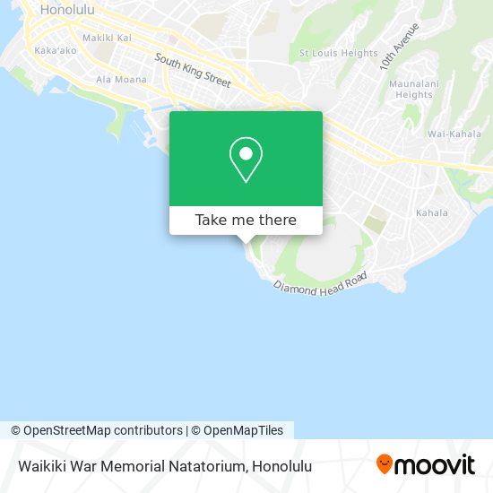 Mapa de Waikiki War Memorial Natatorium