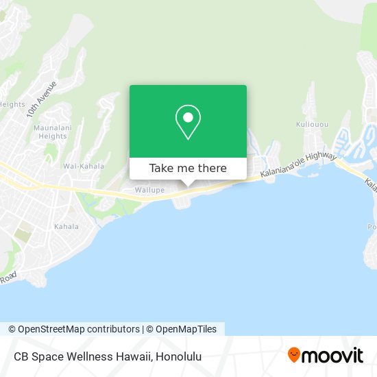 CB Space Wellness Hawaii map