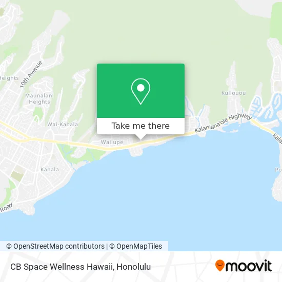 CB Space Wellness Hawaii map