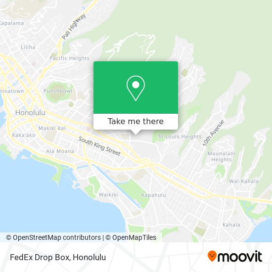 Mapa de FedEx Drop Box