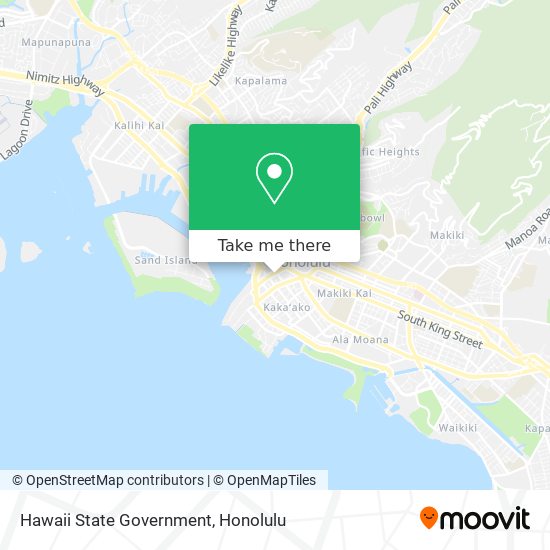 Hawaii State Government map