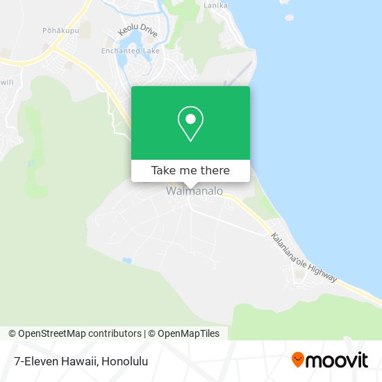 Mapa de 7-Eleven Hawaii