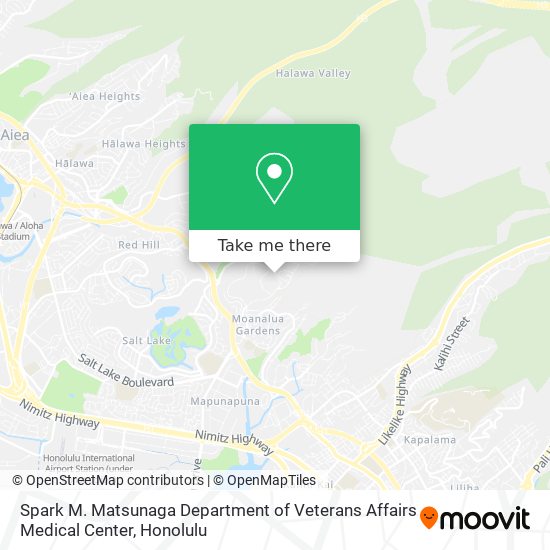 Mapa de Spark M. Matsunaga Department of Veterans Affairs Medical Center