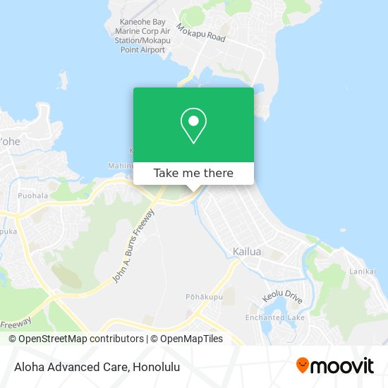 Aloha Advanced Care map