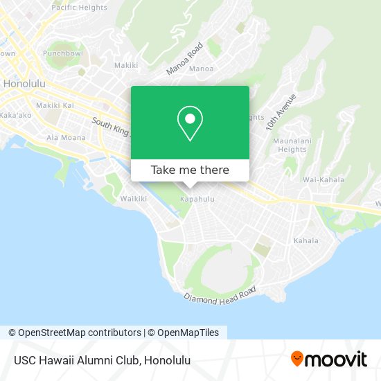 Mapa de USC Hawaii Alumni Club