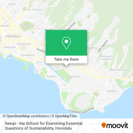 Seeqs - the School for Examining Essential Questions of Sustainability map