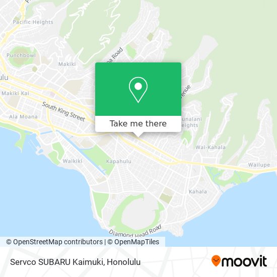 Servco SUBARU Kaimuki map