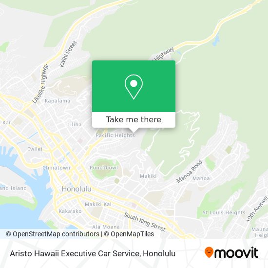 Aristo Hawaii Executive Car Service map