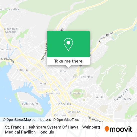 St. Francis Healthcare System Of Hawaii, Weinberg Medical Pavilion map