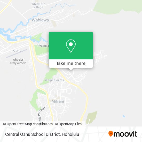 Mapa de Central Oahu School District