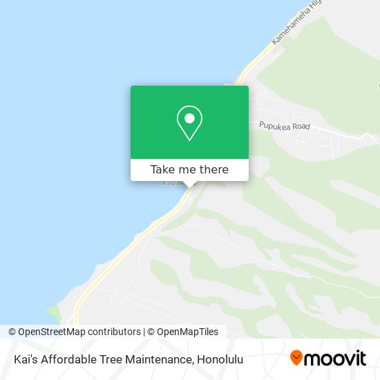 Kai's Affordable Tree Maintenance map