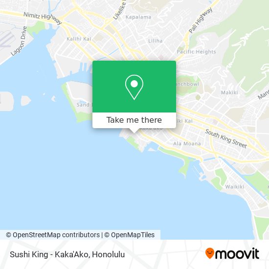 Mapa de Sushi King - Kaka'Ako