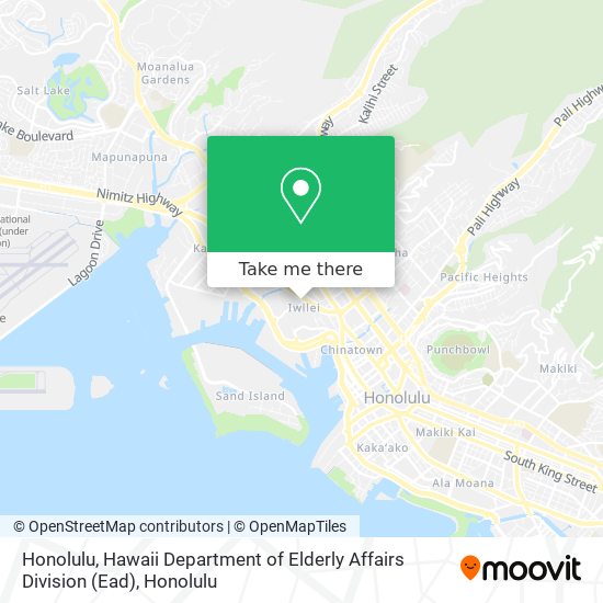 Honolulu, Hawaii Department of Elderly Affairs Division (Ead) map