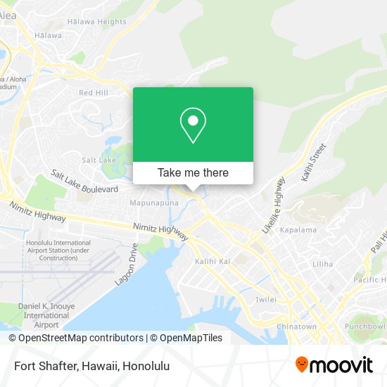 Fort Shafter, Hawaii map