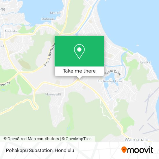 Pohakapu Substation map
