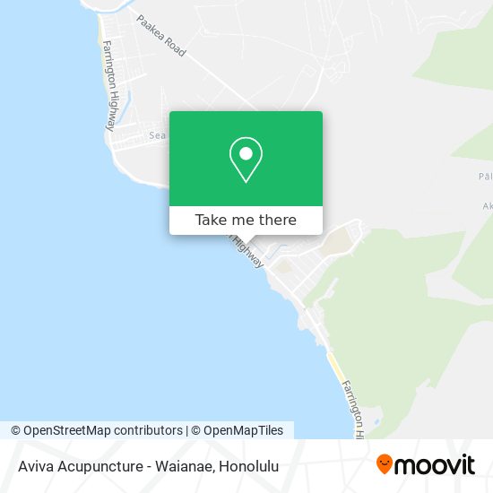 Aviva Acupuncture - Waianae map