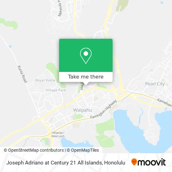 Joseph Adriano at Century 21 All Islands map