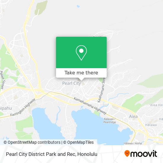 Pearl City District Park and Rec map