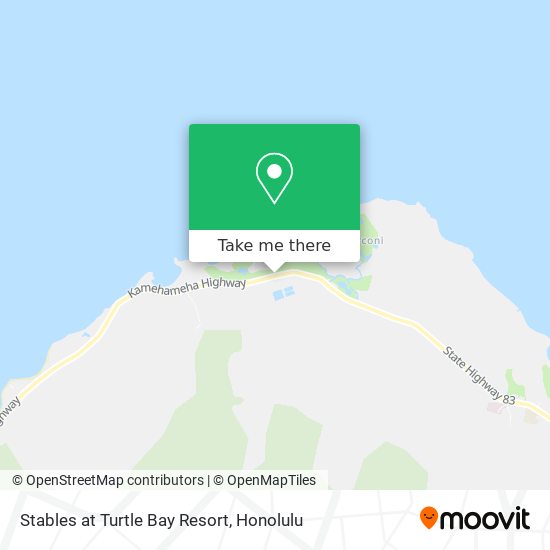 Stables at Turtle Bay Resort map