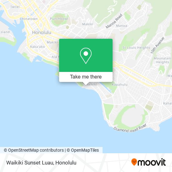 Waikiki Sunset Luau map