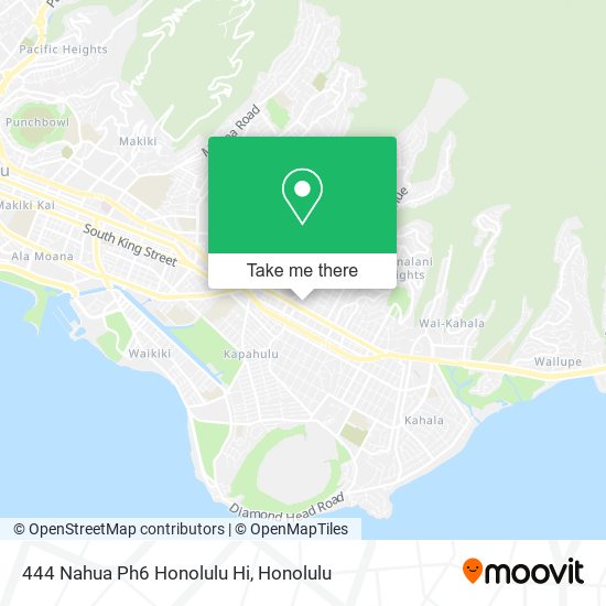 Mapa de 444 Nahua Ph6 Honolulu Hi