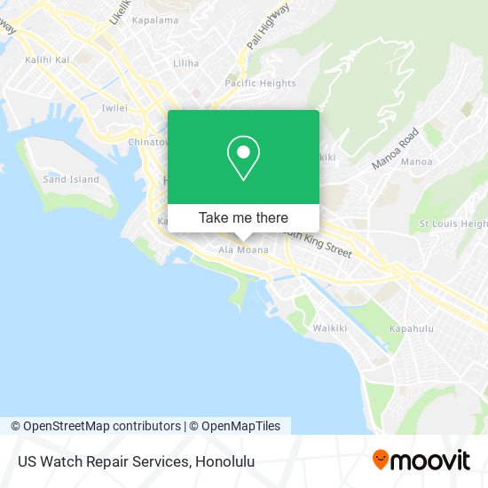US Watch Repair Services map