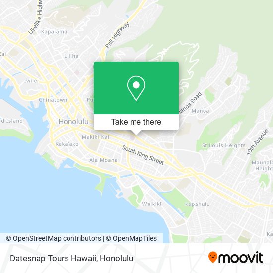 Datesnap Tours Hawaii map