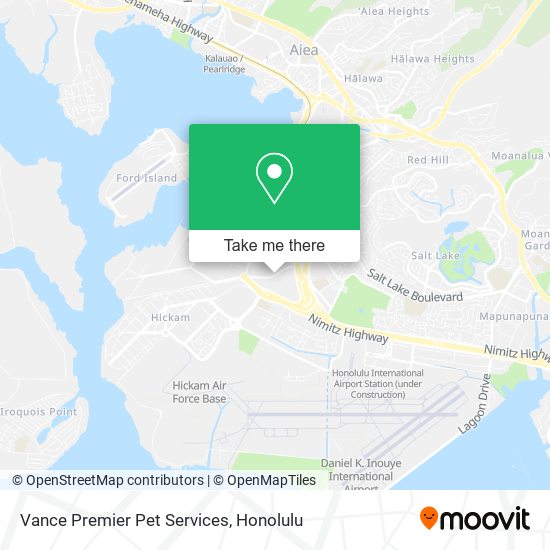 Vance Premier Pet Services map