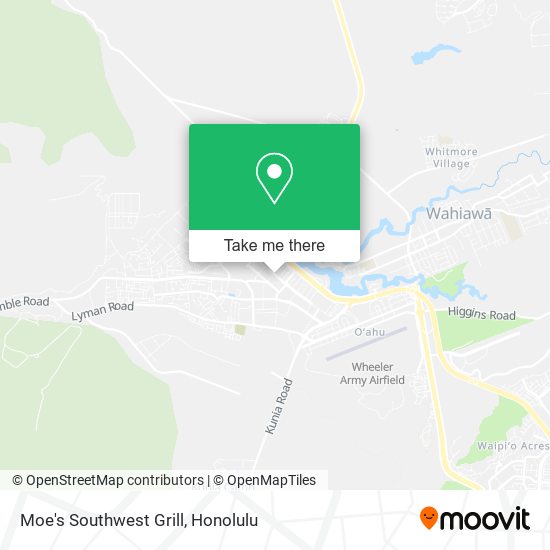 Moe's Southwest Grill map