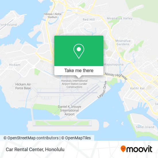 Car Rental Center map