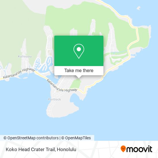 Koko Head Crater Trail map