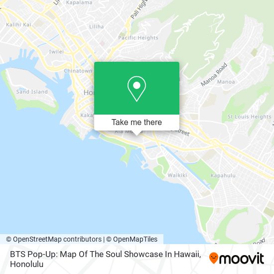 Mapa de BTS Pop-Up: Map Of The Soul Showcase In Hawaii