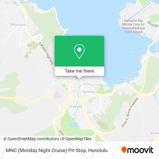 MNC (Monday Night Cruise) Pit-Stop map