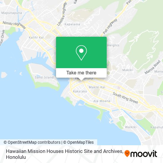 Hawaiian Mission Houses Historic Site and Archives map